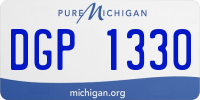 MI license plate DGP1330