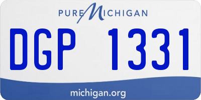 MI license plate DGP1331