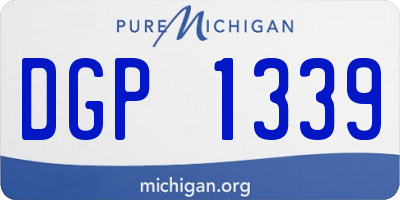 MI license plate DGP1339