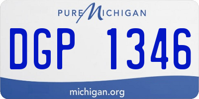 MI license plate DGP1346