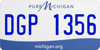MI license plate DGP1356