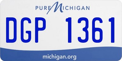 MI license plate DGP1361