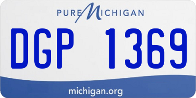 MI license plate DGP1369