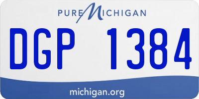 MI license plate DGP1384