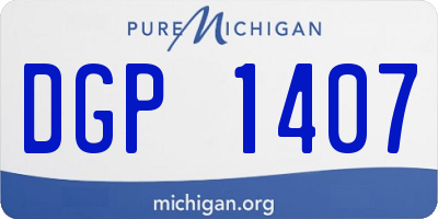 MI license plate DGP1407