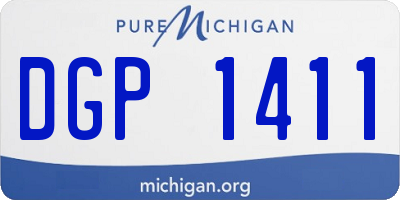 MI license plate DGP1411