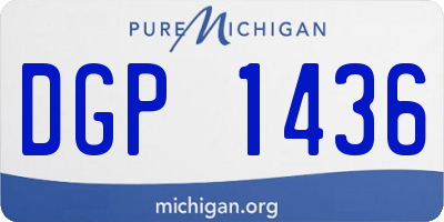 MI license plate DGP1436