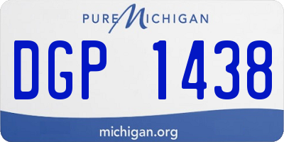 MI license plate DGP1438