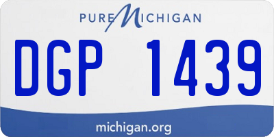 MI license plate DGP1439