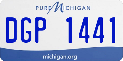 MI license plate DGP1441