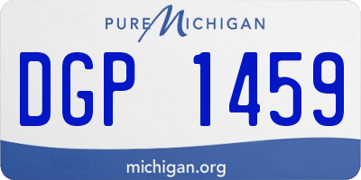MI license plate DGP1459