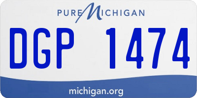 MI license plate DGP1474