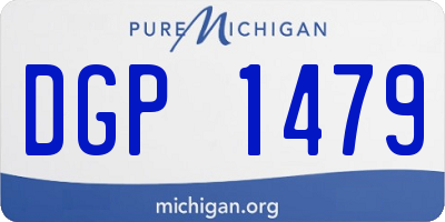 MI license plate DGP1479
