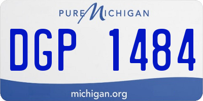 MI license plate DGP1484