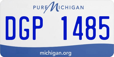 MI license plate DGP1485