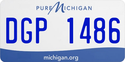 MI license plate DGP1486