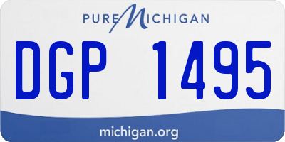 MI license plate DGP1495