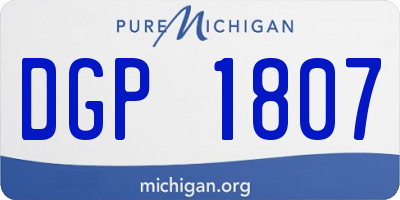 MI license plate DGP1807