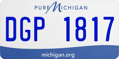 MI license plate DGP1817