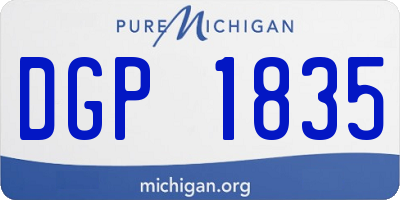 MI license plate DGP1835