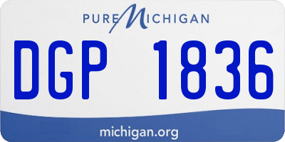 MI license plate DGP1836