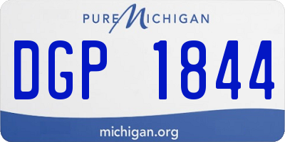 MI license plate DGP1844