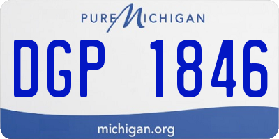 MI license plate DGP1846