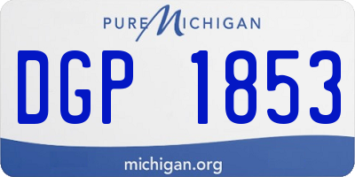 MI license plate DGP1853