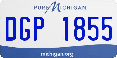 MI license plate DGP1855