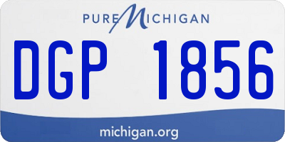 MI license plate DGP1856