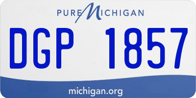 MI license plate DGP1857