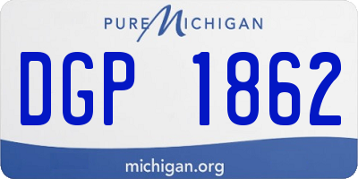 MI license plate DGP1862