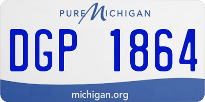 MI license plate DGP1864