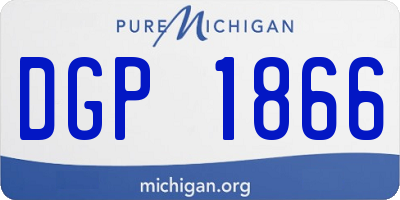 MI license plate DGP1866