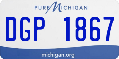 MI license plate DGP1867