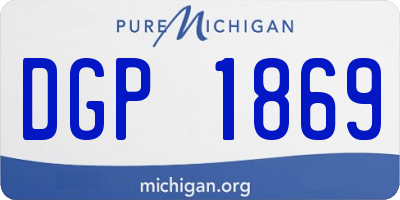 MI license plate DGP1869