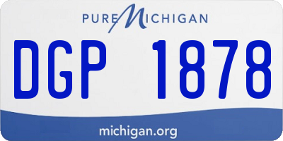 MI license plate DGP1878