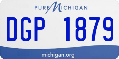 MI license plate DGP1879
