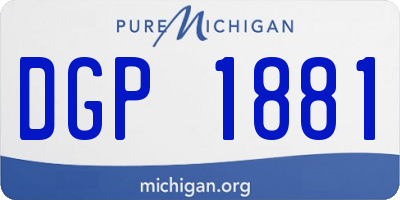 MI license plate DGP1881