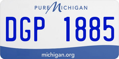 MI license plate DGP1885