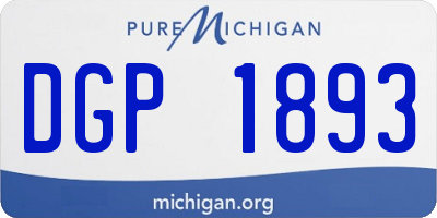 MI license plate DGP1893