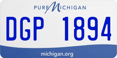 MI license plate DGP1894