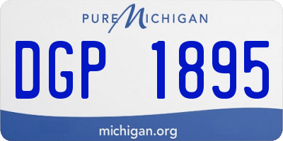 MI license plate DGP1895
