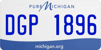 MI license plate DGP1896