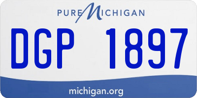 MI license plate DGP1897