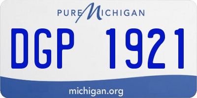 MI license plate DGP1921