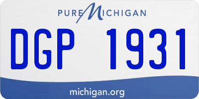 MI license plate DGP1931