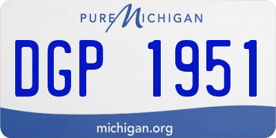MI license plate DGP1951