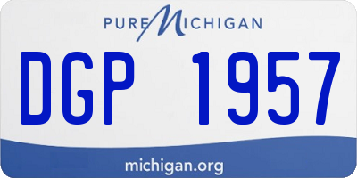 MI license plate DGP1957
