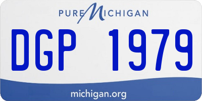 MI license plate DGP1979